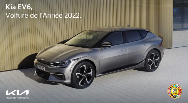 Le crossover Kia EV6, élu Voiture Européenne de l'Année 2022